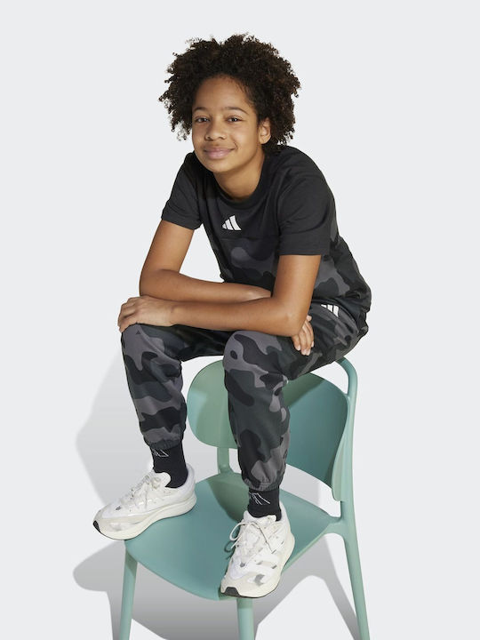 Tricou pentru copii Negru Seasonal Essentials Camo