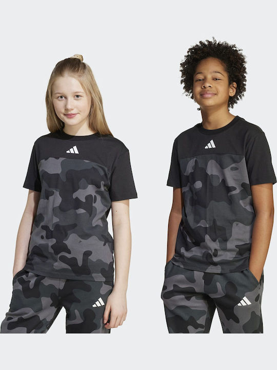Tricou pentru copii Negru Seasonal Essentials Camo
