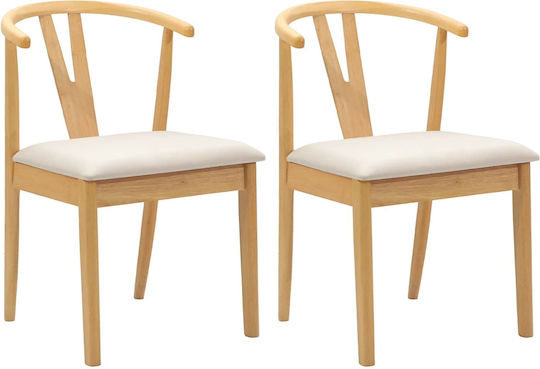 Scaune Sala de mese Lemn Natural And Light 2buc 50.5x61x80.5buc