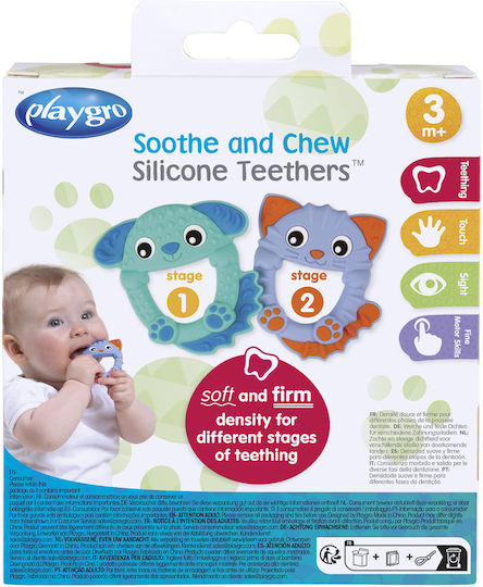 Playgro Teething Ring made of Silicone for 3 m+