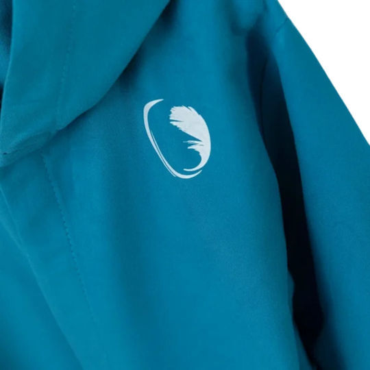 Nima Kids Hooded Bathrobe Turquoise