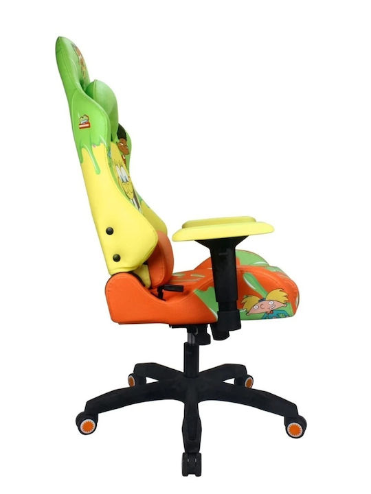 Sprayground Spongebob Slime Artificial Leather Gaming Chair with Adjustable Arms Black