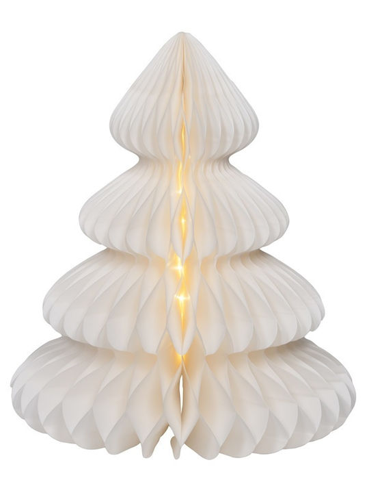Χριστουγεννιάτικο Δέντρο Χάρτινο Micro Led Warm White Ø42x48 Cm Lumineo Fsc Decoris 489425 00054744