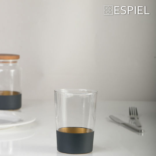 Espiel Alfa Σετ 4τμχ Βάζα Γενικής Χρήσης με Καπάκι Γυάλινο Διάφανο 890ml 4τμχ