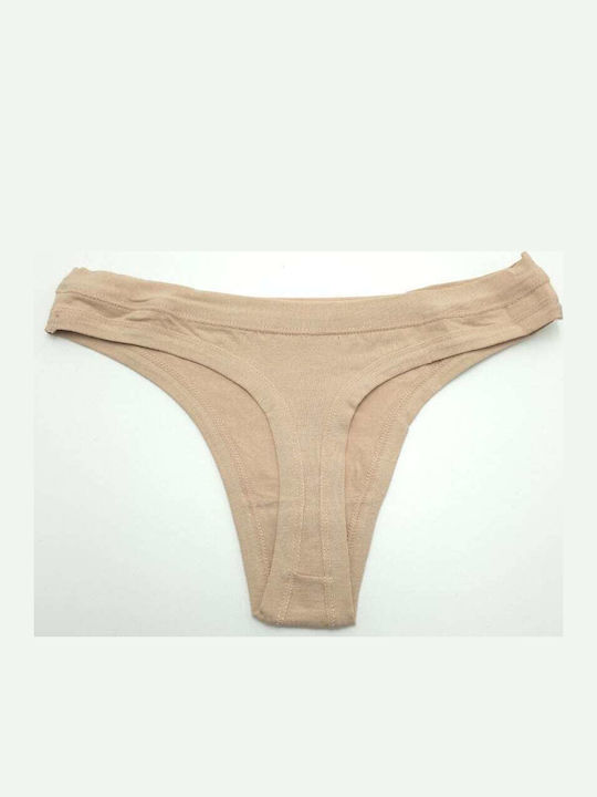 Cotton Women's String Beige