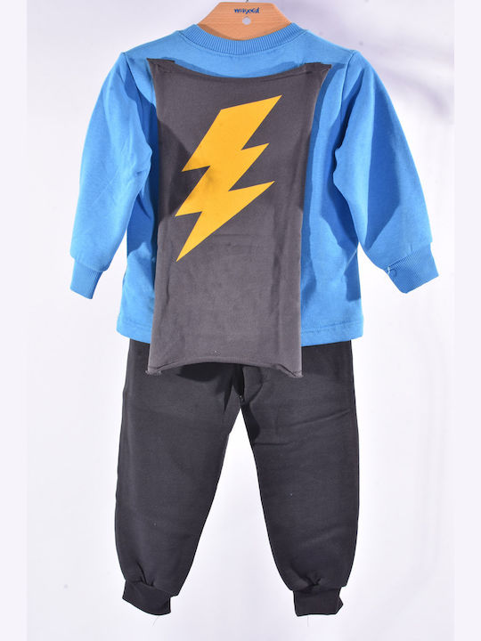 Kinder Sweatpants Set - Jogginganzug Turquoise-anthracite