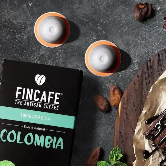 Fincafe Kapseln Espresso Kompatibel mit Maschine Nespresso 10Mützen