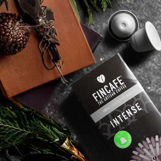 Fincafe Kapseln Espresso Kompatibel mit Maschine Nespresso 10Mützen