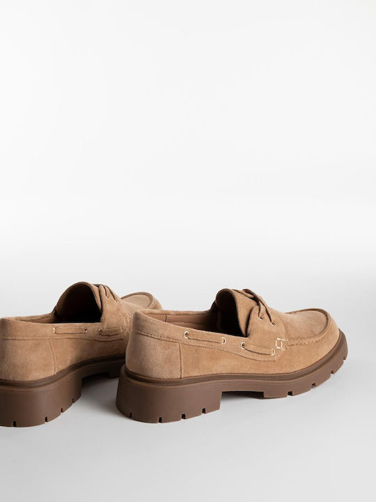 Damen Loafers in Beige Farbe