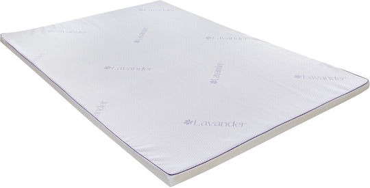 Ανώστρωμα Lavanda Therapy Διπλό Memory Foam με Αποσπώμενο Κάλυμμα 140x190x5εκ.