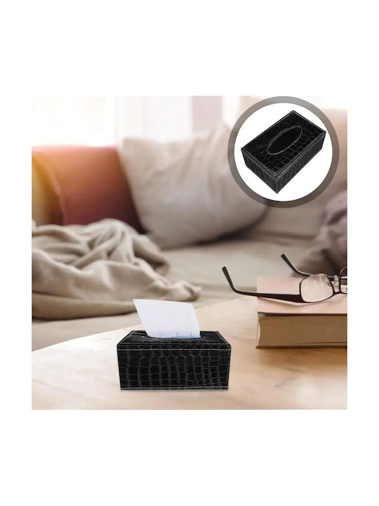 Suport pentru șervețele Neagră 24x12x8.5cm