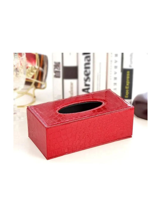 Държач за салфетки Червена 24x12x8.5см