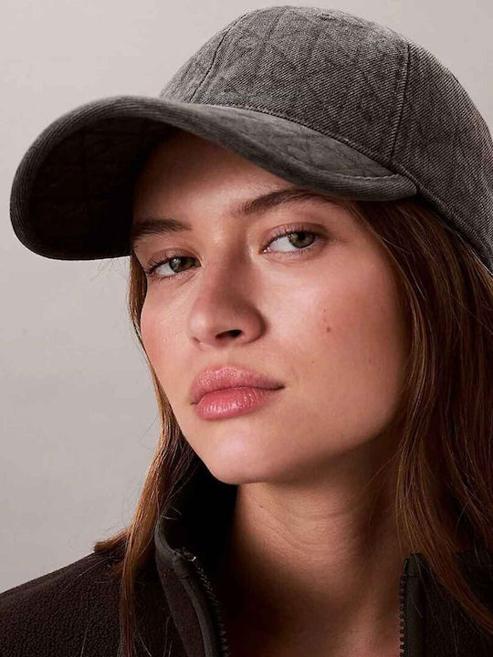 Καπελο Calvin Klein Denim Emblem Burnout W Patch Charcoal Gray