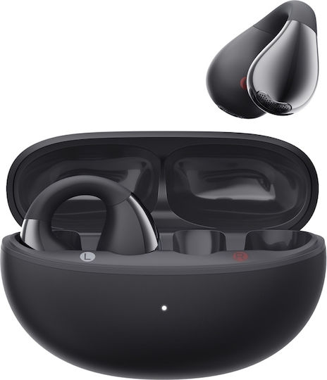 QCY Crossky C30S Open Ear Bluetooth Handsfree Earphones with Sweat Resistance and Charging Case Black