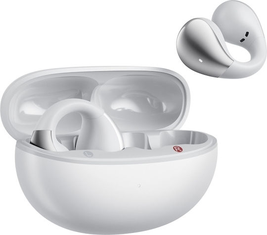 QCY Crossky C30S Open Ear Bluetooth Handsfree Earphones with Sweat Resistance and Charging Case White
