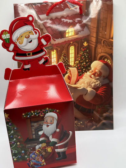 Secret Santa Package Christmas Gift Set Sock Glass Ball Calendar Lollipop