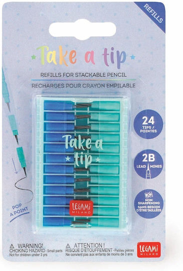Σετ Ανταλλακτικες Μυτες Μολυβια Μυτες Legami 24 Refills Stackable Pencils Take A Tip Refill Set Rste0001