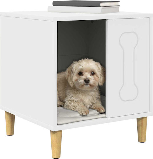 vidaXL Dog House Indoor & Outdoor White 44x42x49cm