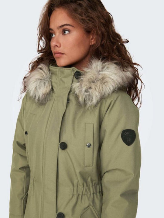 Дамско Парка Яке за Зима Khaki