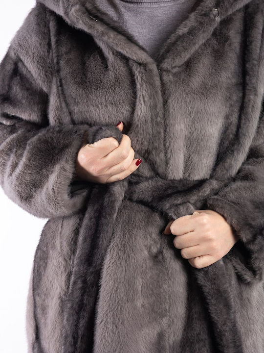 Frauen Pelz Gray