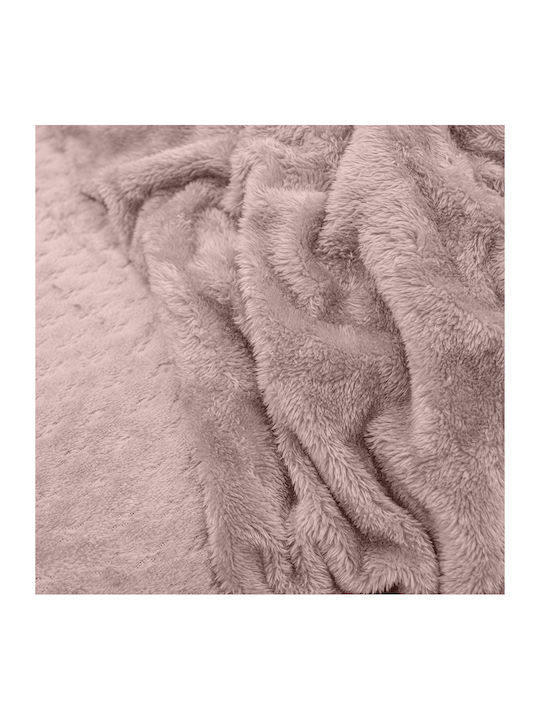 Lino Home Pătură Sherpa Simplă 160x220 cm Lila