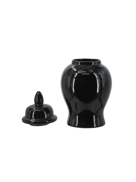 Artekko Decorative Vase Melania Black 16x16x31cm