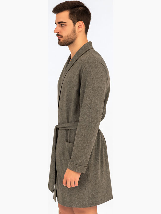Rafael Men's Winter Pajama Robe Olive