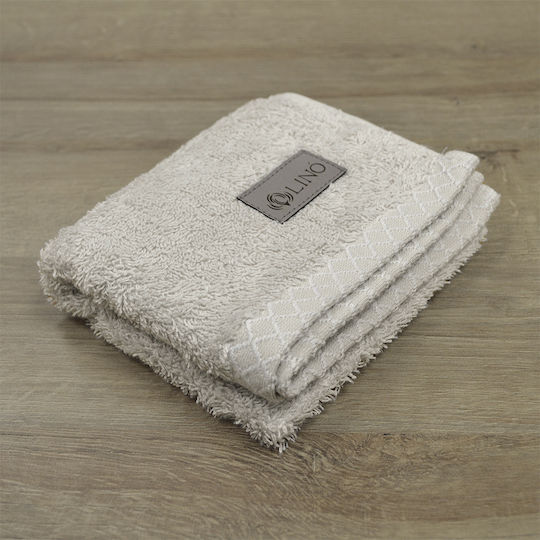 Lino Home Hand Towel Marley 30x50cm Sand Weight 600gr/m²