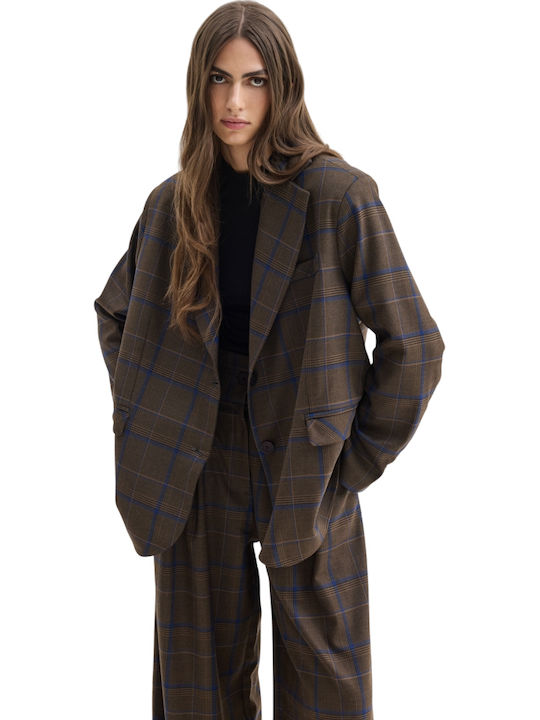 SunsetGo! Damen Blazer Braun