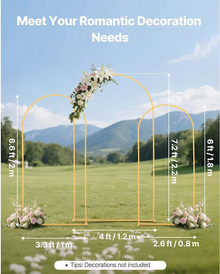 Vevor Wedding Decoration from Metal 3pcs 800cm