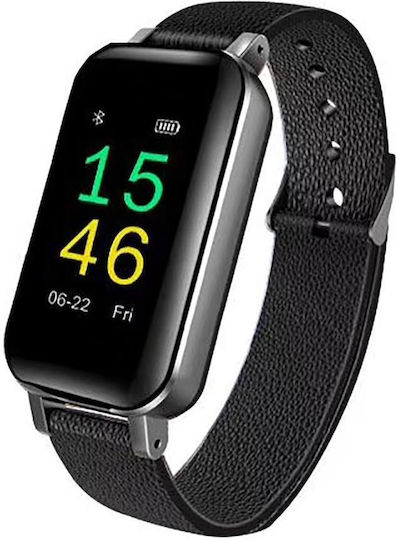 T89 & Bluetooth Earbuds Smartwatch mit Pulsmesser (Schwarz)