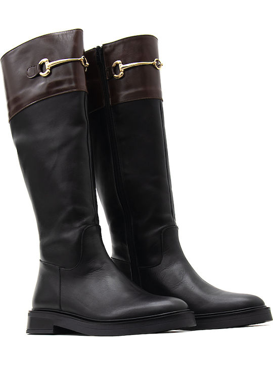 Leder Damenstiefel Braun