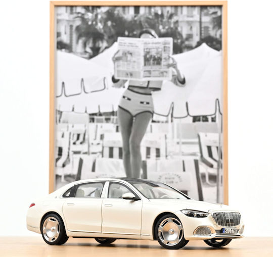 Макет Автомобил Mercedes-maybach S 680 4 Mat Ic 2021 Бял 1:18 Norev