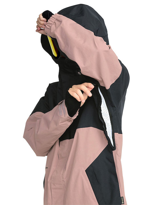 Volcom G0652604-MVE Ανδρικό Μπουφάν Gore-Tex για Σκι & Snowboard Ροζ