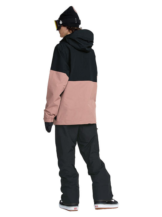 Volcom G0652604-MVE Ανδρικό Μπουφάν Gore-Tex για Σκι & Snowboard Ροζ