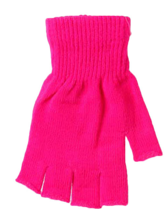 Women's Fingerless Gloves Fuchsia