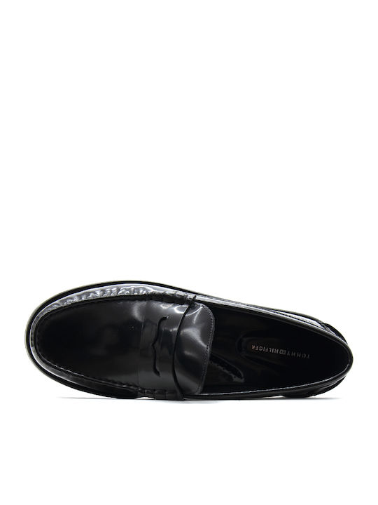Classic Men's Leather Loafers Black