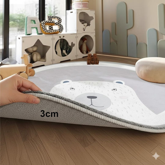 Kids Synthetic Rug Round 200cm