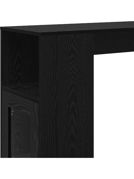 Table Bar Wooden Black Beech 101x40x103.5cm