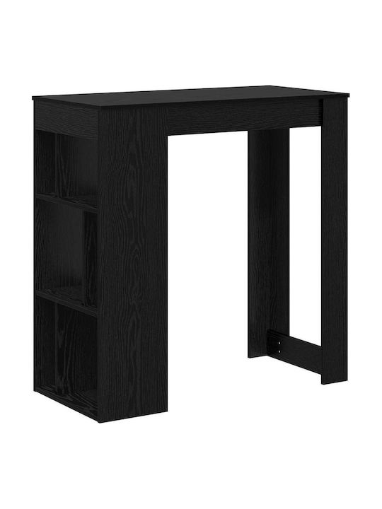 Table Bar Wooden Black Beech 102x50x103.5cm