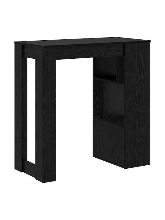 Table Bar Wooden Black Beech 102x50x103.5cm