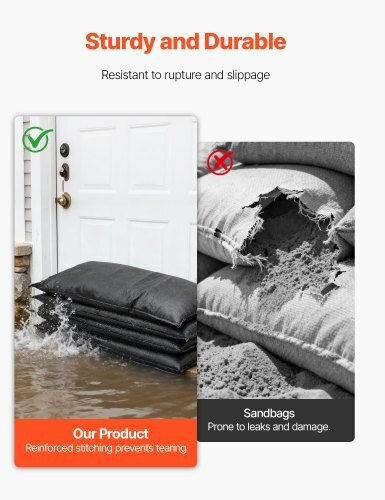 Vevor Trash Bags Reinforced by the Kilo 83x43cm 6pcs Beige