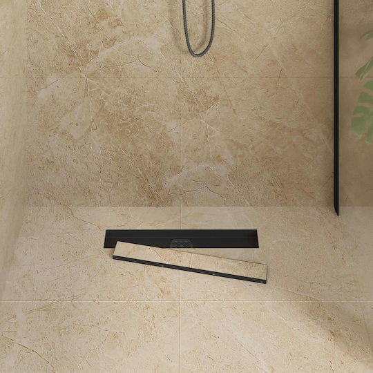 vidaXL Siphon Spülbecken mit Größe 50x11cm Schwarz
