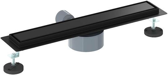 vidaXL Siphon Spülbecken mit Größe 50x11cm Schwarz