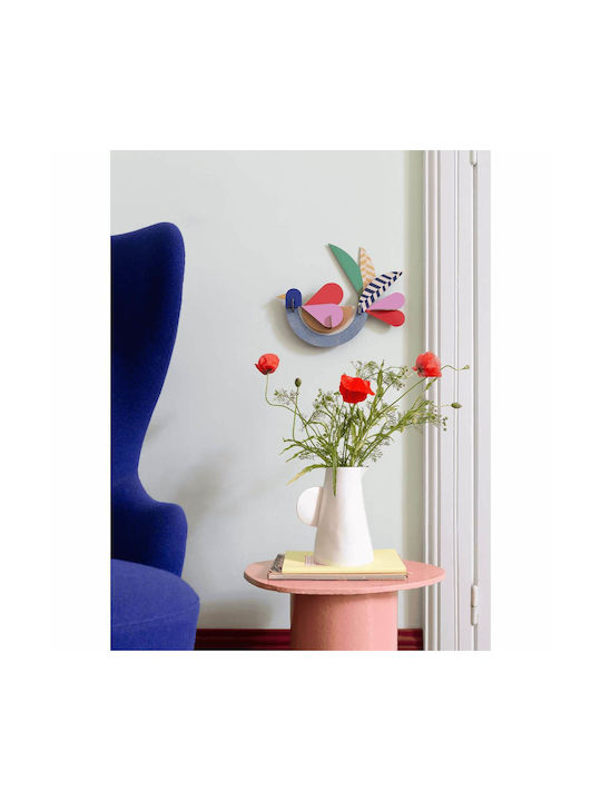 Studio Roof Multicolour Wall Decor Made of Paper 28x7.5x22cm