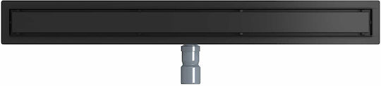 vidaXL Siphon Spülbecken mit Größe 90x11cm Schwarz