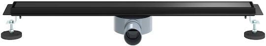 vidaXL Siphon Spülbecken mit Größe 70x11cm Schwarz