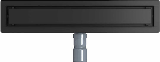 vidaXL Siphon Spülbecken mit Größe 50x11cm Schwarz