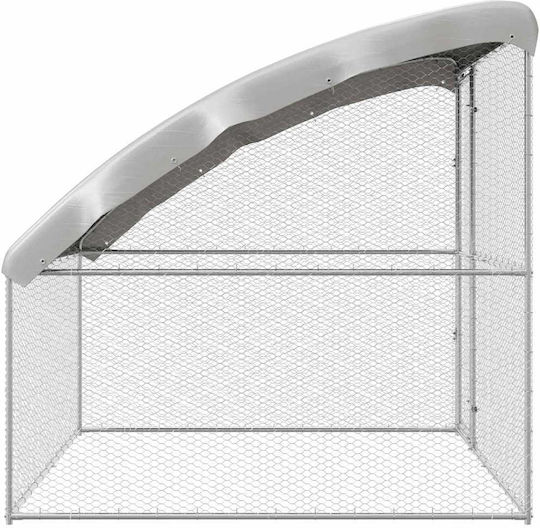 vidaXL 42008372 Cușcă din Oțel Galvanizat pentru păsări 200bucx200bucx200buccm.