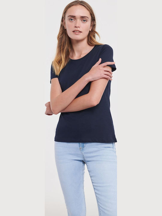 Russell Europe Pure Organic Γυναικείο Διαφημιστικό T-shirt Κοντομάνικο σε Χρώμα